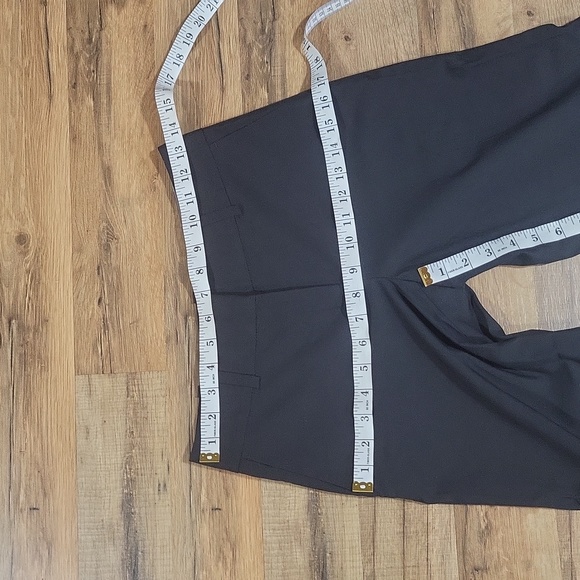 ANN TAYLOR Black Gray Signature Fit Trouser Leg Relaxed Fit Wool Blend Pant - Picture 12 of 14